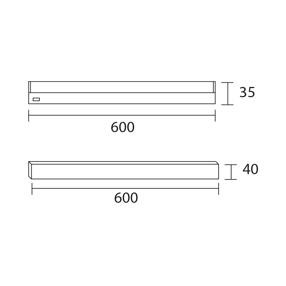 Luminaria Bajo Mesada de LED 9W 60CM luz Fria Akai