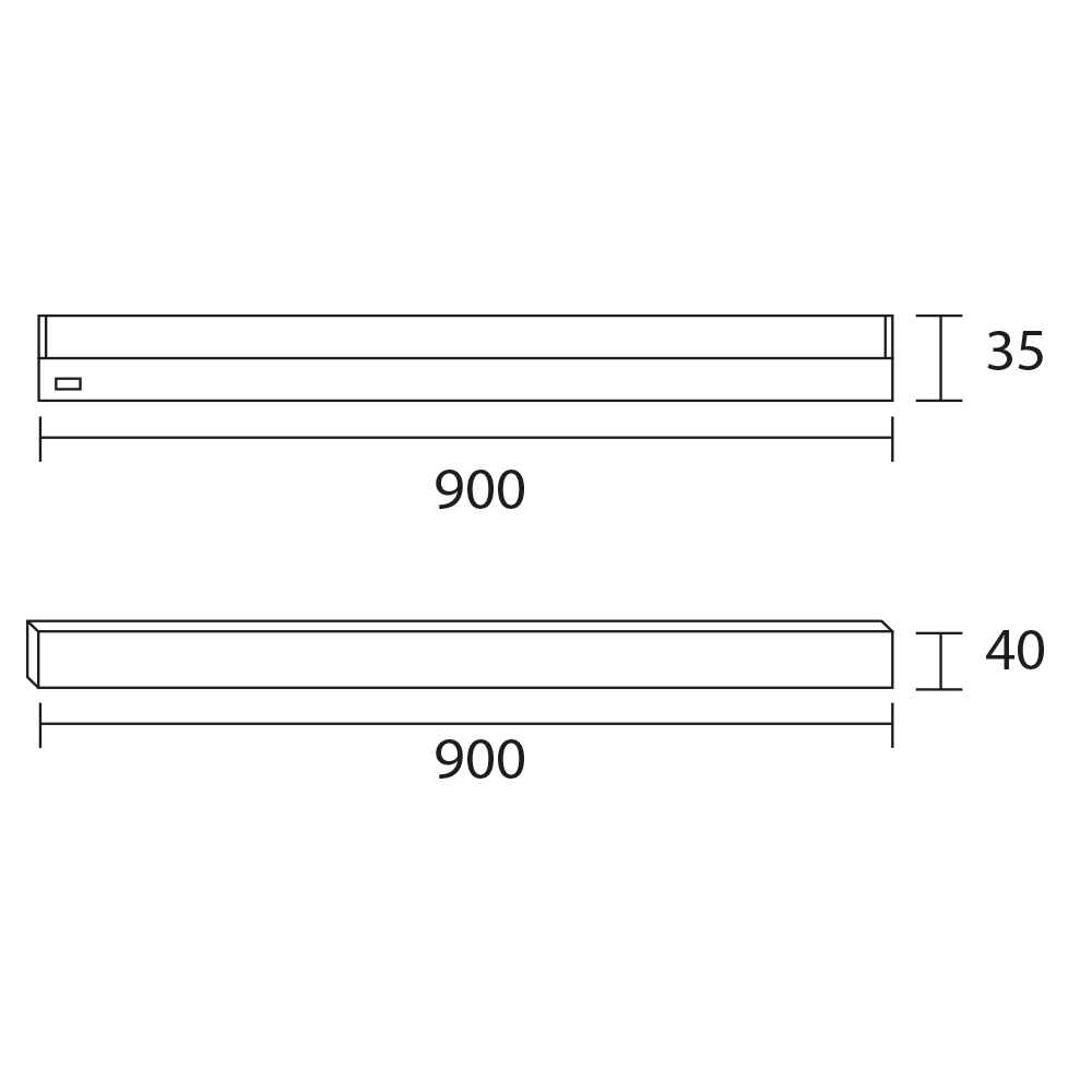 Luminaria Bajo Mesada de LED 12W 90CM luz Fria- Akai