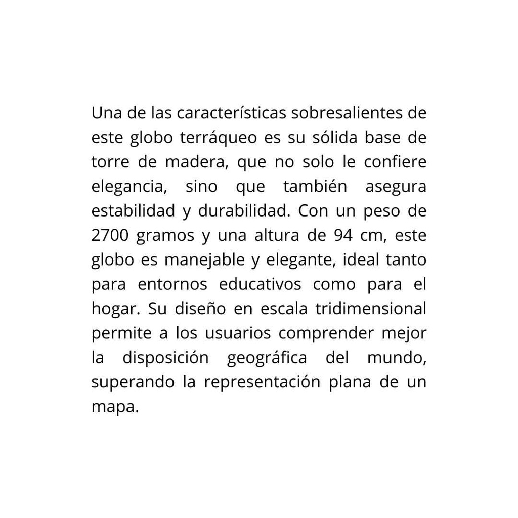 GLOBO TERRAQUEO 30CM Ø BASE DE MADERA TALLADA ANTIGUO