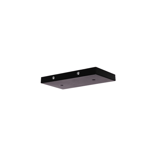 [691-232-NE] Base Rectangular 20cm (20x10 H2cm) 2 Luces para Cabezal o Spot Negro