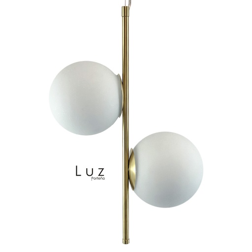 [LP-LCV2LH47-BR] COLGANTE VERTICAL 2 LUCES H47