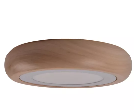 PLAFÓN DE MADERA BOMBE CIRCULAR LED     6 w LENGA 